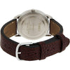 Timex Men's Easy Reader 35mm Day-Date Watch – Silver-Tone Case White Dial with Dark Brown Leather Strap EasyOptionXY LLC