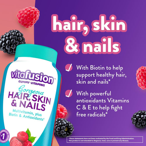 Vitafusion Gorgeous Hair; Skin & Nails Multivitamin; plus Biotin and Antioxidant Gummy Vitamins; 135 Count EasyOptionXY LLC