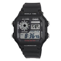 Men's World Time Watch, Resin Strap EasyOptionXY LLC