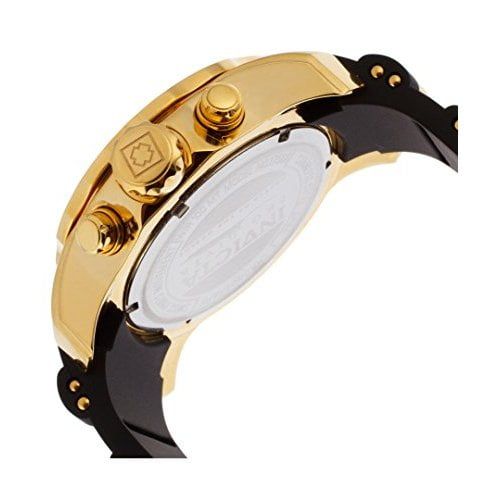 Invicta Pro Diver Chronograph Gold Dial Black Polyurethane Men's Watch 17566 EasyOptionXY LLC