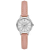 Time and Tru Women's Silver Tone Watch with Faux Leather Strap EasyOptionXY LLC