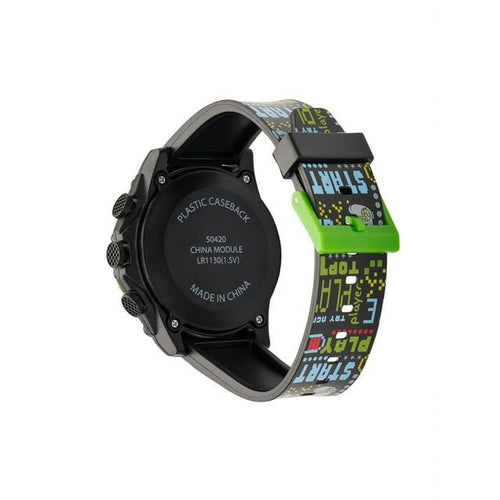 Wonder Nation Boys Round LCD Dial Gaming Print Kids Digital Watch, Black EasyOptionXY LLC