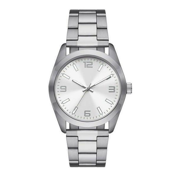 George Men's Watch: Silver Tone Case, Silver Dial, Silver Tone 3 Link Bracelet (FMDOGE045) EasyOptionXY LLC