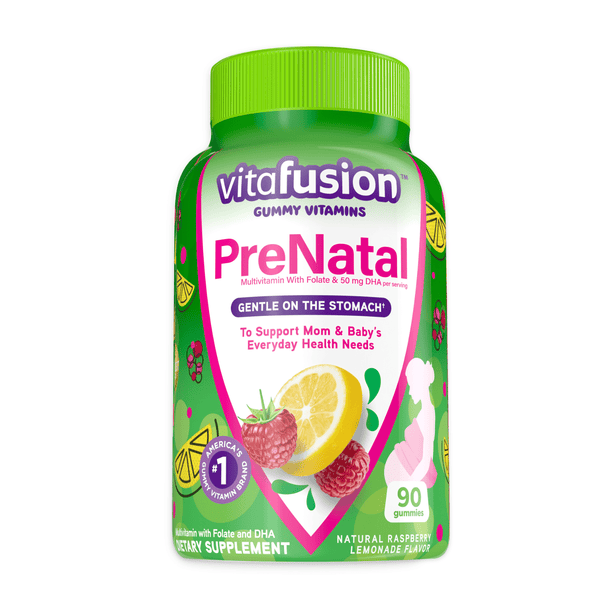 Vitafusion PreNatal Gummy Vitamins; Raspberry Lemonade Flavored; 90 Count EasyOptionXY LLC
