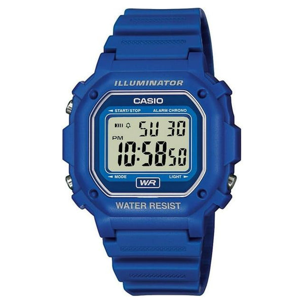 Casio Men's Digital Illuminator Sport Watch, Blue Resin F108WH-2ACF EasyOptionXY LLC