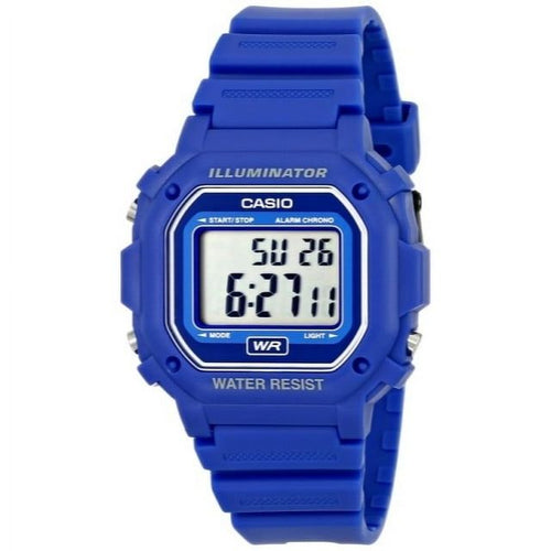 Casio Men's Digital Illuminator Sport Watch, Blue Resin F108WH-2ACF EasyOptionXY LLC