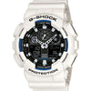 Casio Men's GA-100 Series G-Shock Quartz 200M WR Shock Resistant Watch White/Black. Plastic Band EasyOptionXY LLC