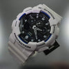 Casio Men's GA-100 Series G-Shock Quartz 200M WR Shock Resistant Watch White/Black. Plastic Band EasyOptionXY LLC