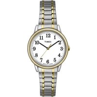Timex Women's Easy Reader Two-Tone/White 30mm Casual Watch, Tapered Expansion Band EasyOptionXY LLC