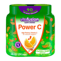 Vitafusion Power C Gummy Immune Support with vitamin C; Orange Flavor; 120 Count; Twin Pack EasyOptionXY LLC