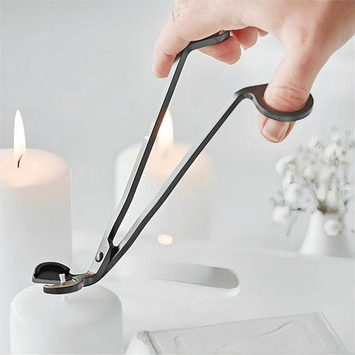 Noneea 2pcs Candle Wick Trimmer, Polished Wicker Scissors, go deep into The Candle to Cut Spent Chips (Black) EasyOptionXY LLC