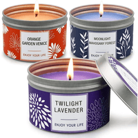 SONSIEN 3 Pack Scented Candles for Home Scented, Fragrance Long Lasting Soy Candles, Aromatherapy Candle Gifts for Women, Birthday, Christmas EasyOptionXY LLC