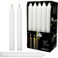 White Dinner Taper Candles 7 inch Tall Dripless Smokeless unscented for candlesticks 6 Hour Long Burning Candle Decorate Your Table Wedding and Christmas - Household Candle Stick 20 Pa EasyOptionXY LLC