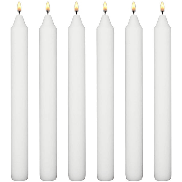 White Dinner Taper Candles 7 inch Tall Dripless Smokeless unscented for candlesticks 6 Hour Long Burning Candle Decorate Your Table Wedding and Christmas - Household Candle Stick 20 Pa EasyOptionXY LLC