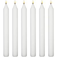 White Dinner Taper Candles 7 inch Tall Dripless Smokeless unscented for candlesticks 6 Hour Long Burning Candle Decorate Your Table Wedding and Christmas - Household Candle Stick 20 Pa EasyOptionXY LLC