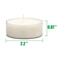 Stonebriar Unscented 1-Wick Mega Oversized 9 Hour Clear Cup Tealight Candles 20 Pack EasyOptionXY LLC