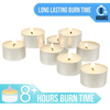 Stonebriar Unscented Long Burning Tealight Candles with 8 Hour Burn Time, 100 Pack, White EasyOptionXY LLC