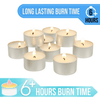 Stonebriar Unscented Long Burning Tealight Candles with 6-7 Hour Burn Time, 100 Pack, White EasyOptionXY LLC