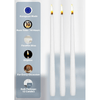 Hyoola Unscented White Taper Candles, Dripless Paraffin Dinner Candles, 12 Inch, 12 Pack EasyOptionXY LLC