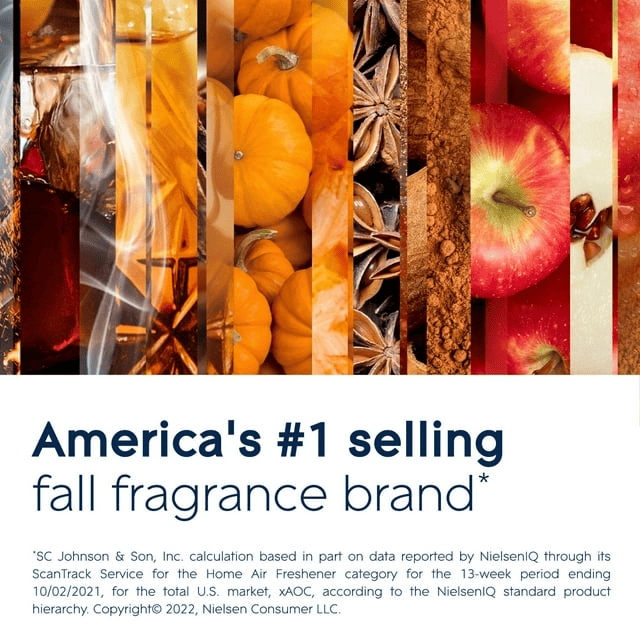 Glade Jar Candle 2 Ct, Pumpkin Spice Things Up, 6.8 Oz. Total, Air Freshener, Wax Infused with Essential Oils EasyOptionXY LLC