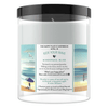 Find Your Happy Place Indoor/Outdoor Ocean Waves Sea Salt and Water Blossom Scented Candle, 3.25" x 3.25" Wax, Black EasyOptionXY LLC