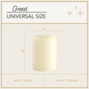 Set of 3 Pillar Candles EasyOptionXY LLC