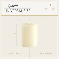 Set of 3 Pillar Candles EasyOptionXY LLC