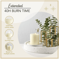 Set of 3 Pillar Candles EasyOptionXY LLC