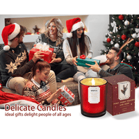 Briful Scented Candles Pine Candle Aromatherapy Soy Candle Jar for Help Relaxing Stress Relief Candles Christmas Gifts Red EasyOptionXY LLC