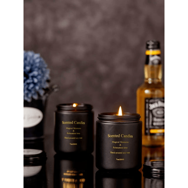 Scented Candles for Men Candles for Home Scented Candles Gifts for Women and Men 8oz, 50hr Burn Time, Summer Hill & Amber Wood Candle All Natural Soy Candles EasyOptionXY LLC