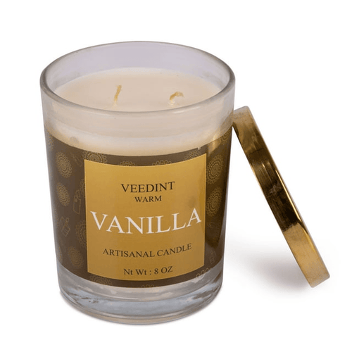 Veedint Candle Scented Candle, Jar Candle, Vanilla Fragrance, 8 oz, Women Empowerment Mission, Great Value Candles EasyOptionXY LLC