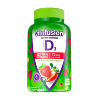 Vitafusion Extra Strength Vitamin D3 Gummy Vitamins; Strawberry Flavored; 120 Count EasyOptionXY LLC