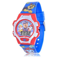 Nickelodeon Paw Patrol Unisex Flashing Blue LCD Silicone Watch with Matching Flashlight 2 Piece Set EasyOptionXY LLC