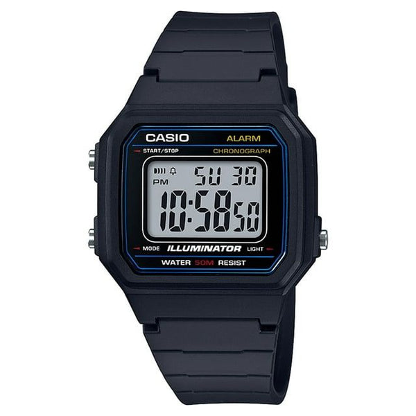 Casio Men's 'Classic' Quartz Resin Casual Watch Black W-217H-1AV EasyOptionXY LLC