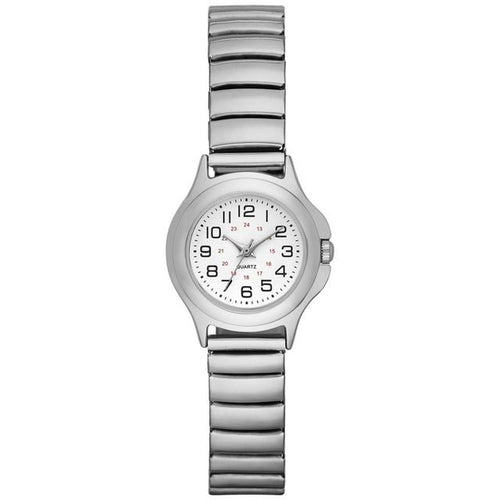 Time & Tru Women's Wristwatch: Silver Tone Case, Easy Read Dial, Expansion Band (FMDOTT004) EasyOptionXY LLC
