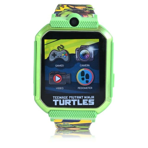 Nickelodeon Teenage Mutant Ninja Turtles Unisex Touchscreen Smart Watch with Silicone Strap and Metallic Green Case 42MM EasyOptionXY LLC