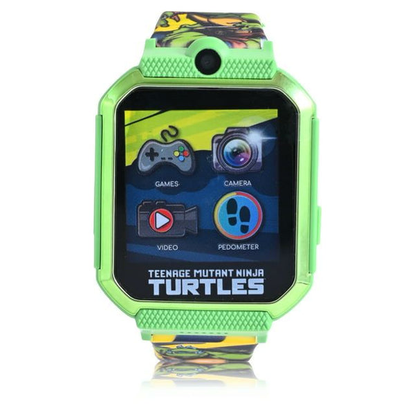 Nickelodeon Teenage Mutant Ninja Turtles Unisex Touchscreen Smart Watch with Silicone Strap and Metallic Green Case 42MM EasyOptionXY LLC