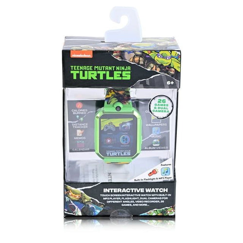Nickelodeon Teenage Mutant Ninja Turtles Unisex Touchscreen Smart Watch with Silicone Strap and Metallic Green Case 42MM EasyOptionXY LLC