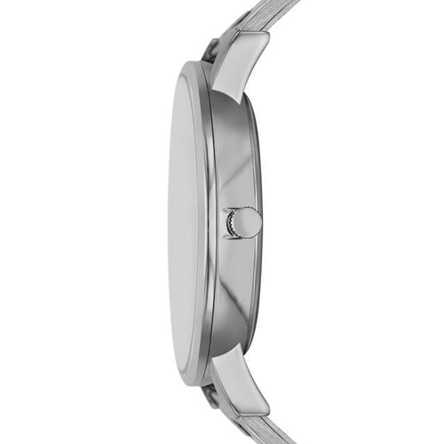 George Brand Men's Wristwatch: Silver Tone Case, Black Dial, 3-Link Bracelet (FMDOGE050) EasyOptionXY LLC