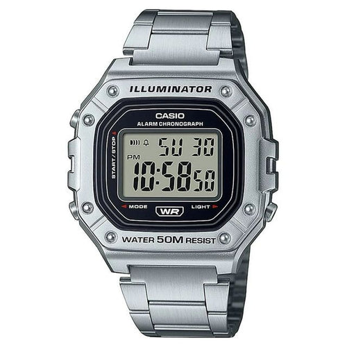 Casio Men's Classic Digital Quartz Resin/Stainless Steel Watch W218HD-1AV EasyOptionXY LLC