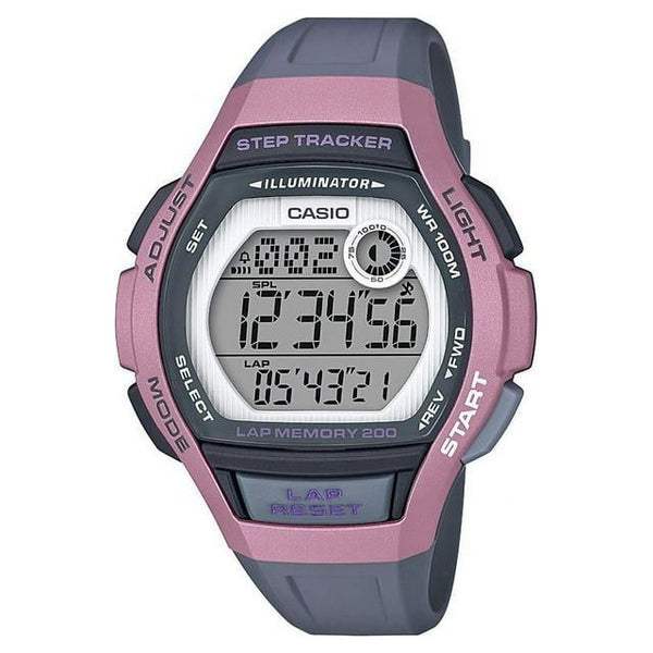Casio Women's Step Tracker Watch, Gray/Pink LWS2000H-4AV EasyOptionXY LLC