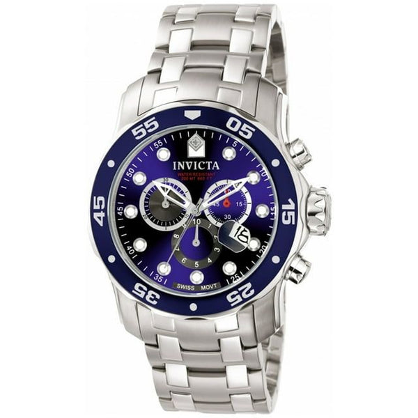 Invicta Men's 0070 Pro Diver Quartz Chronograph Blue Dial Watch EasyOptionXY LLC