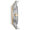 Time & Tru Women's Wristwatch: Two Tone Silver and Gold Barrel Case Bracelet Watch (FMDOTT077) EasyOptionXY LLC