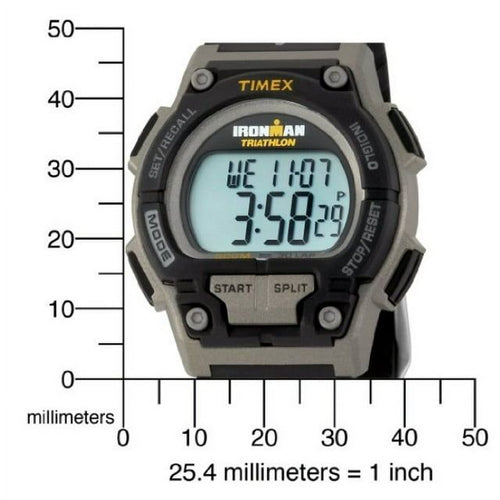 Men's Ironman Endure 30 Shock Full-Size Watch, Black Resin Strap EasyOptionXY LLC