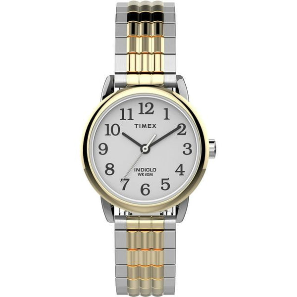 Timex Women's Easy Reader 25mm Perfect Fit Watch ¨C Two-Tone Case White Dial with Two-Tone Expansion Band EasyOptionXY LLC