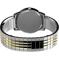 Timex Men's Easy Reader Two-Tone/White 35mm Perfect Fit Casual Watch, Expansion Band EasyOptionXY LLC