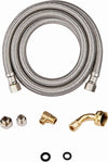 6ft Dishwasher Installation Kit, Stainless Steel Dishwasher Supply Line, with Compression Connection