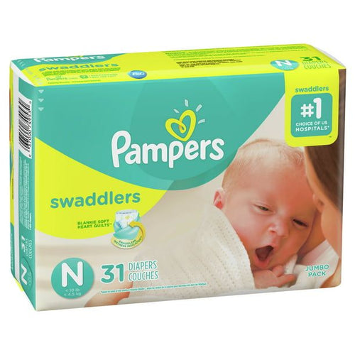 Pampers Swaddlers Newborn Diapers Size Newborn, 31 Count EasyOptionXY LLC