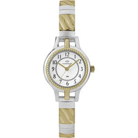 Viewpoint by Timex Women's Two-Tone/White 24mm Fashion Watch, Expansion Band EasyOptionXY LLC