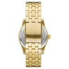 George Men's Watch with Brush Gold Round Case, Gold Dial and Brush Gold 5 Link Bracelet (FMDOGE058) EasyOptionXY LLC